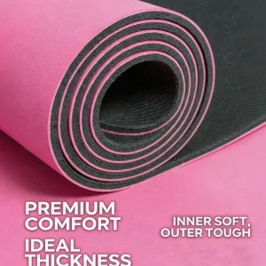 New Natural Rubber 5mm Professional Yoga Mat Non Slip Shock Absorbing Eco Friendly Sound Insulation Antimicrobial