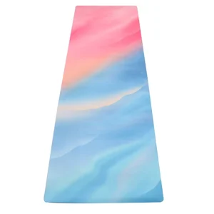 New Organic Eco Friendly Custom Logo Design 4mm Anti slip Durable Polyurethane Natural Rubber Yoga Mats