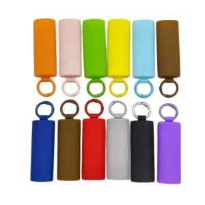 New Silicone Lighter Sleeves Wrap Around Pouch Cigarette Bag Holder With Keychain Smoking Accessories