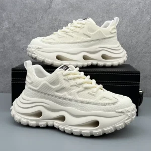 New Style Men’s Thick soled Height increasing Mesh Lining Summer Fashion Trend Casual Sports Shoes