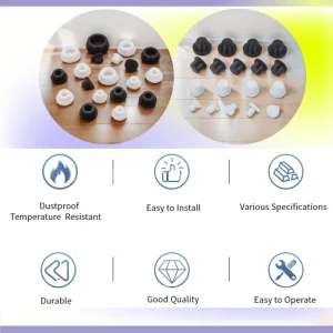 China Factory Stainless Steel Pipe Fitting End Plugs NBR Silicone Rubber Tube Cap Bolt Cover Flexible Rubber Rubber Stopper Plug