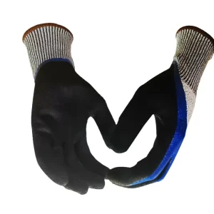 Nitrile Abrasive Safety Protective Gloves Impregnated with Rubber