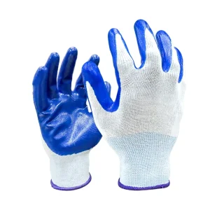 Nitrile Antiskid Wear Resistant Dipping Hand gloves Rubber Gluing Protection Labor Blue Nitrile Handgloves