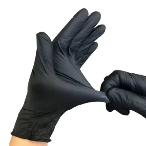 Nitrile Gloves Powder Free Black Nitrile Exam Gloves 100pcs Thicken Pure Nitrile Examination Gloves