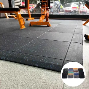 Noise-Absorbing EPDM Rubber Gym Flooring Mats for Fitness and CrossFit