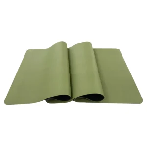 Non Slip Wear Resistant Shock Absorbing Waterproof Fitness Pilates Travel PU Natural Rubber Yoga Mat 5mm