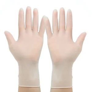 Non Sterile Disposable Latex Rubber Gloves Medical Exam Gloves for Beauty Salon and Clinic