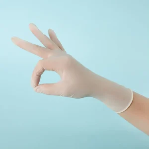 Non Sterile Disposable Latex Rubber Gloves Medical Exam Gloves for Beauty Salon and Clinic