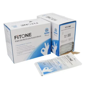 Non Sterile Rubber Disposable Powdered Latex Medical Examination Surgical Gloves