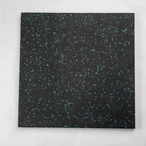 Non-Toxic Rubber Gym Floor Mat, 50×50 cm or 100×100 cm, Anti-Slip
