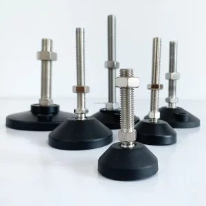 Nylon Base Aluminum Alloy Screw-Adjustable Anti-Vibration Leveling Feet for Milling Machines