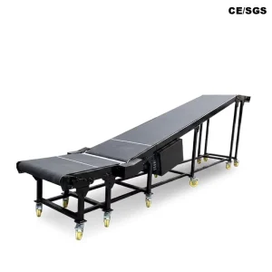 Nylon Motorized High Load Large Capacity Inclined Heavy Duty Belt Conveyor Customizable Width