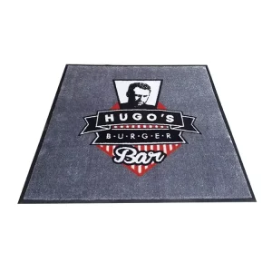 Nylon Tufted Logo Carpet Door Mat, Washable and Non-Slip for Hotel or Office Entrance