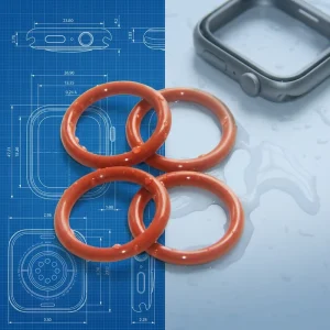 O ring in Gomma Siliconica Guarnizioni Anti Leak Custom IP68 Waterproof Silicone for Smartwatch Consumer Electronics Enclosures