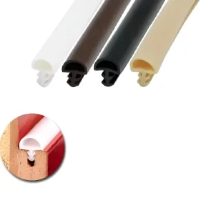 ODM Slot-Type Wooden Door and Window Silicone TPE Rubber Weather Seal Strip