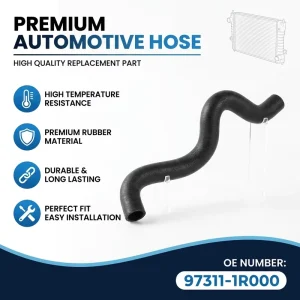 OE 97311 1R000 Heater Hose Assembly for Hyundai Accent Kia Rio HVAC Inlet Rubber Coolant Pipe