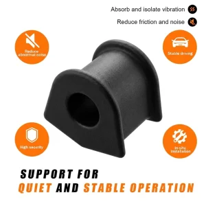 OEM 48815-02040 Rear Stabilizer Sway Bar Bushing High-Density Natural Rubber Anti-Roll Bar Bushing for Toyota Car Suspension