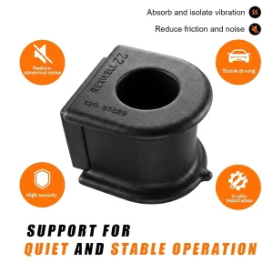 OEM 48815-05070 Stabilizer Anti-Roll Bar Bushing Heat-Resistant Rubber Sway Bar Mount Bushing for Toyota Car Suspension