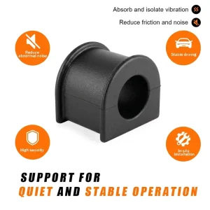 OEM 48815 26060 Rear Stabilizer Sway Bar Bushing High Density Natural Rubber Anti Roll Bushing for Toyota Car Suspension