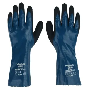 OEM CE 0.38mm Thick Nitrile Working Gloves Oil Proof Universal Wear Resistant Anti Cut Labor Protection Gloves
