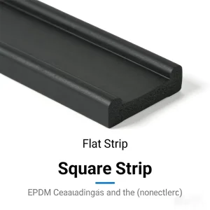 OEM Closed-Cell EPDM Foam Seal Strip Solid Rubber Sheet Pad Block Custom Extruded Weather Seal for Car Door and Window Black Cutting