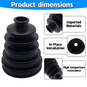 OEM Manufacturers Custom Flexible EPDM Rubber Bellows Dust Cover Bellows Drive Shaft Rubber Bellow