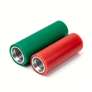 OEM ODM Custom Size Polyurethane Rubber Coated Wheels Aluminum Core High Wear Resistant Industrial Rubber Rollers