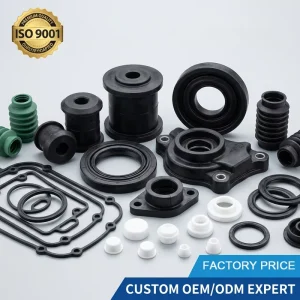 OEM ODM Customized Heat Resistant Silicone Rubber Parts Precision Custom Molded Rubber Gaskets Seals for Automotive Industry