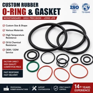 OEM Rubber O Ring Gasket Manufacturer NBR EPDM Silicone Rubber Seal Ring Non Standard Industrial Rubber Parts ISO9001 IATF16949