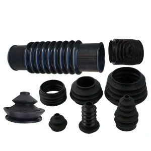 OEM Rubber Steering Boot Dirt Proof Flexible Black Convoluted Accordion Rubber Dust Boot Bellow Customized Rubber Parts