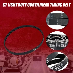 OEM Rubber Timing Belt Closed Loop Synchronous Belt Custom Length GT1.5 GT2 GT3 GT5 GT8 GT14 Drive Belt Industrial Transmission