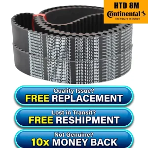 OEM Rubber Timing Belts HTD1632 8M 1640 8M 1656 8M 1680 8M Low Stretch High Load Wear Resistant Transmission Belts