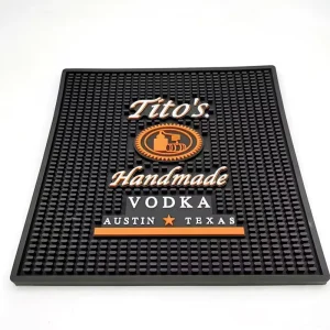 OEM Service Customized PVC Silicone Bar Drip Mats Anti Slip Natural Rubber Mat Bar Runner