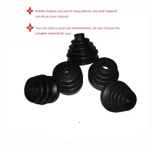 OEM Small Custom Molded Rubber Bellows Flexible Connector for Sensor Pneumatic Components