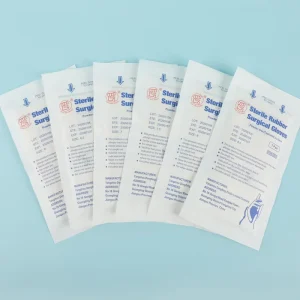 OEM Sterile Medical Surgical Gloves Durable Natural Rubber Gloves for Surgeon Use
