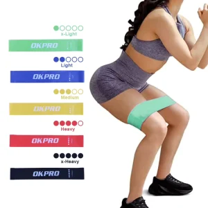 OKPRO High Quality Custom Gym Fitness Exercise Elastic Pull up Rubber Latex Resistance Bands