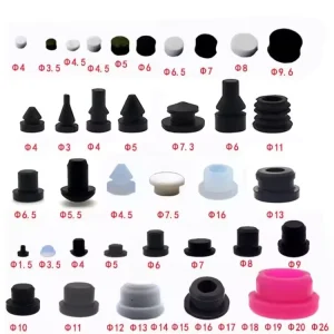 Oem Customize Sealing Natural Rubber End Cap With Various Sizes Fixed Silicone Rubber Plug stopper Sealing Parts