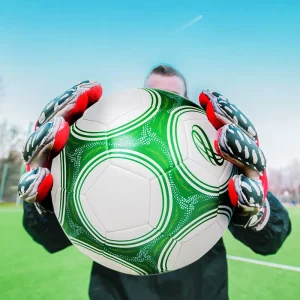 Official Size 5 Durable Soccer Ball Machine Stitched PU Football with Rubber Bladder for Training & Match Play