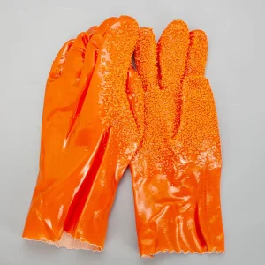 Oil Resistant Acid Alkali Corrosion Resistant Anti Slip Labor Protection Gloves Granular Pitted Rubber Gloves