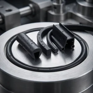Oil Resistant FKM Round Cord Solid Fluoroelastomer Rubber Seal Strip High Heat Flexible O Ring for Auto Fuel Pipe Systems