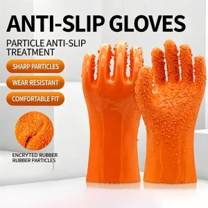 Oil resistant Anti slip Gloves Thickened Wear resistant Waterproof Anti slip Anti corrosion Labor protection Gloves