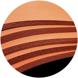 Orange High Temperature Resistance Non toxic Flexible Silicone Rubber Foam Sheets for Machinery Seal