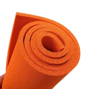 Orange High Toughness Flexibility Wear-Resistant Open Cell Natural Rubber Foam Cleaning Foam for Electronic Devices