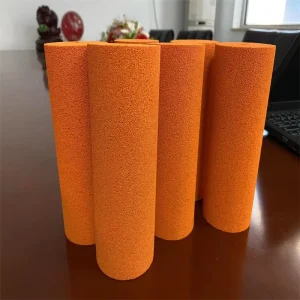 Orange Open Hole EPDM Rubber Foam High Adhesive Red EPDM Rubber Product
