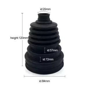 Outer CV Joint Universal Rubber Boot for Steering Gear with Dust Cover