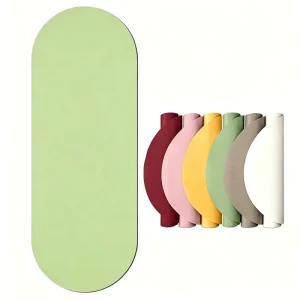 Oval PU Yoga Mat Non Slip 5mm Eco Friendly Premium Mat Professional Exercise Mat for Home & Yoga Studios