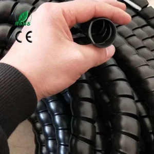 PP Spiral Protective Wrap Hydraulic Hose Guard UV Resistant Flexible Plastic Sleeve