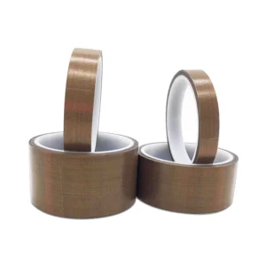 PTFE Fiberglass Adhesive Tape High Temperature Resistance Single Sided Rubber Bonded Insulation Cloth