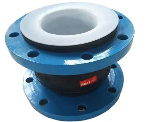 PTFE-Lined Rubber Expansion Joint Bellow Flexible High-Pressure Flange Chemical-Resistant Connection
