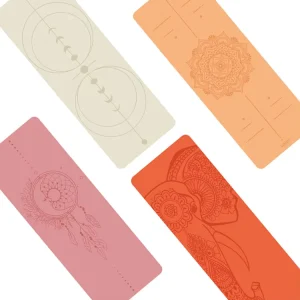 PU 006 Eco-Friendly 4.5mm Thick Non-slip Premium Natural Rubber Yoga Pilates Mat 183cm X 68cm Customizable